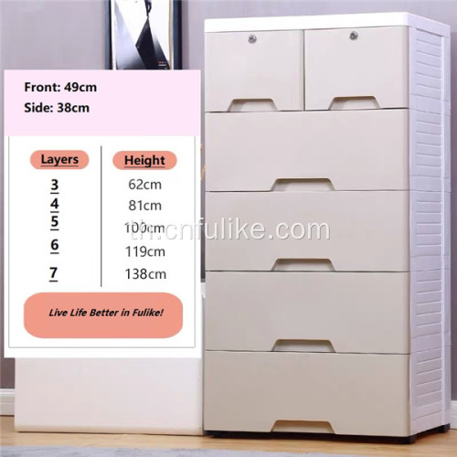 ตู้ลิ้นชักเด็กพลาสติก Home Multifunctional Drawers